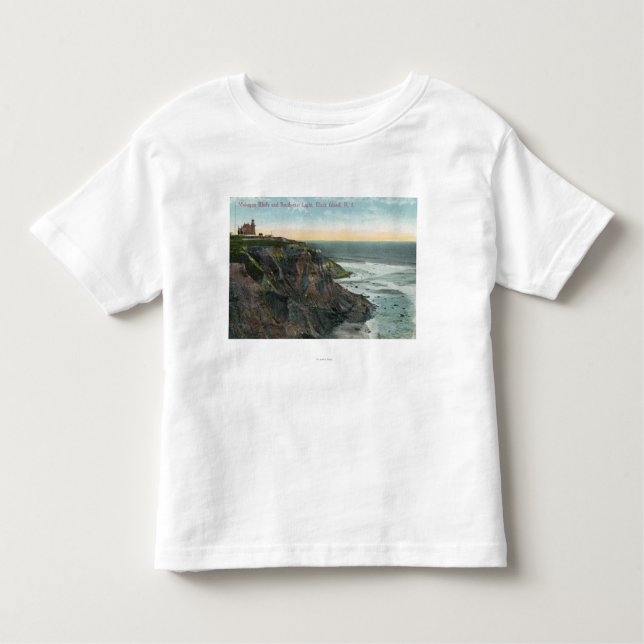 View of Mohegan Bluffs and Southeast Toddler T-Shirt (Front)