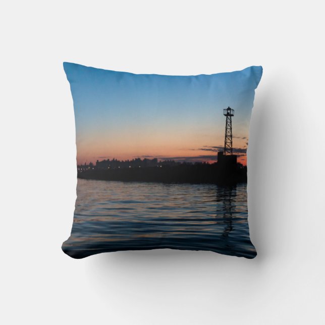 View Of Montevideo At Dawn, Uruguay Cushion (Front)