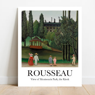 View of Montsouris Park the Kiosk Henri Rousseau Poster