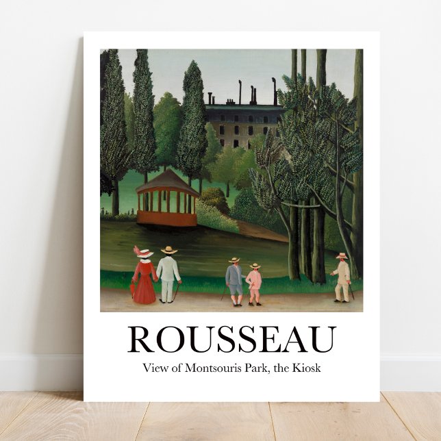View of Montsouris Park the Kiosk Henri Rousseau Poster (Parisian Charm: Rousseau's "Montsouris Park." Museum-quality poster)