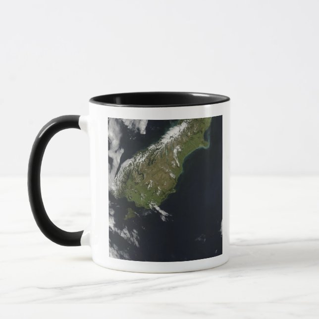View of most of the South Island of New Zealand Mug (Left)