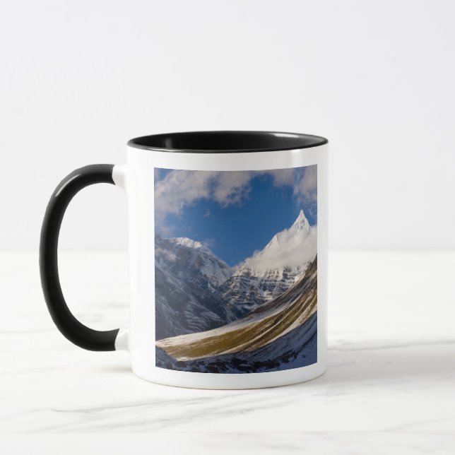 View of Mount Jichu Drake, Bhutan. Mug (Left)