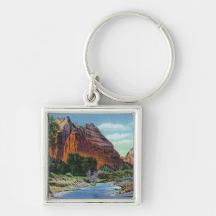 View of Mount Majestic and Angel's Landing Key Ring