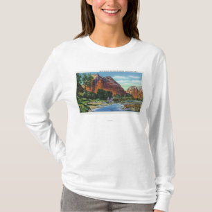 View of Mount Majestic and Angel's Landing T-Shirt