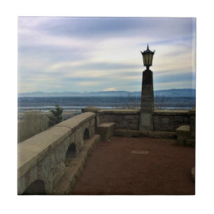 View of Mount St. Helens, Portland, Oregon Ceramic Tile