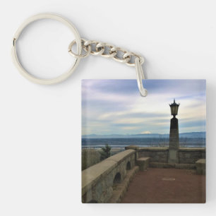 View of Mount St. Helens, Portland, Oregon Key Ring