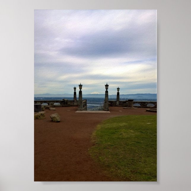 View of Mount St. Helens, Portland, Oregon Poster (Front)