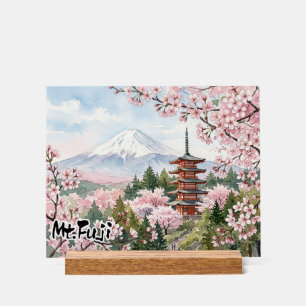 View of Mt. Fuji from Arakurayama Sengen Park Acrylic Sign