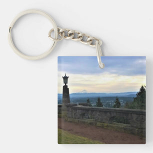 View of Mt. Hood, Portland, Oregon Key Ring