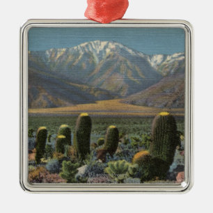 View of Mt. San Jacinto Near Palm Springs Metal Ornament