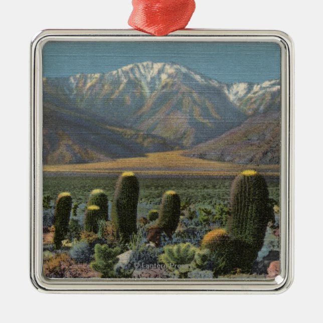 View of Mt. San Jacinto Near Palm Springs Metal Ornament (Front)