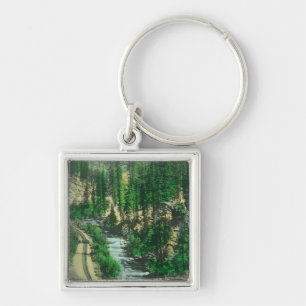 View of Mt. Shasta from Shasta Retreat Key Ring