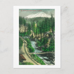 View of Mt. Shasta from Shasta Retreat Postcard