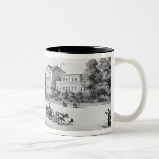 View of Munich, 1869 Two-Tone Coffee Mug (Right)