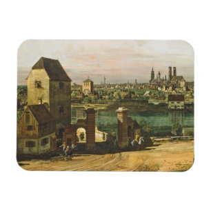 View of Munich, c. 1761 (oil on canvas) Magnet