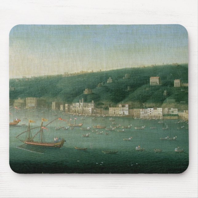 View of Naples from the east, 1730 Mouse Pad (Front)