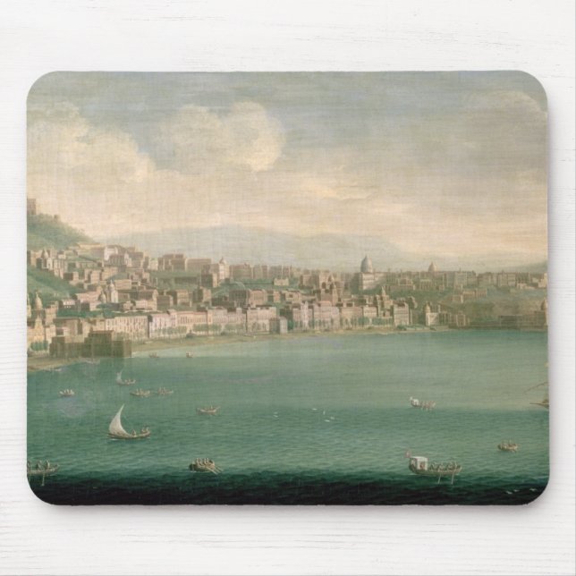 View of Naples from the west, 1730 Mouse Pad (Front)