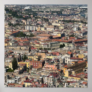 View of Naples, Italy Design Poster