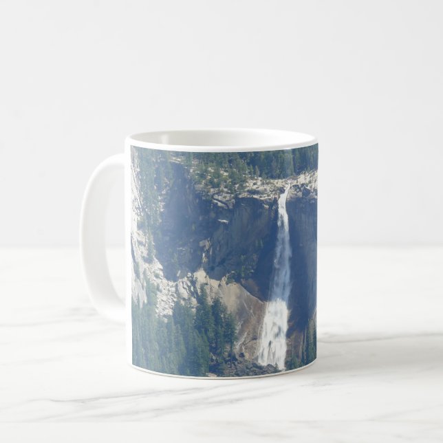 View of Nevada Falls from Glacier Point, CA Coffee Mug (Front Left)