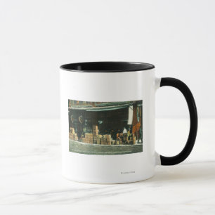 View of New Chinese Immigrants on Sidewalk Mug