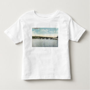 View of New Lake Quinsigamond Bridge Toddler T-Shirt