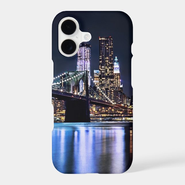 View of New York's Brooklyn bridge reflection (Back)