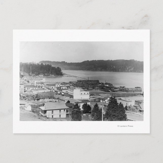 View of North Bend, Oregon Photograph Postcard (Front)