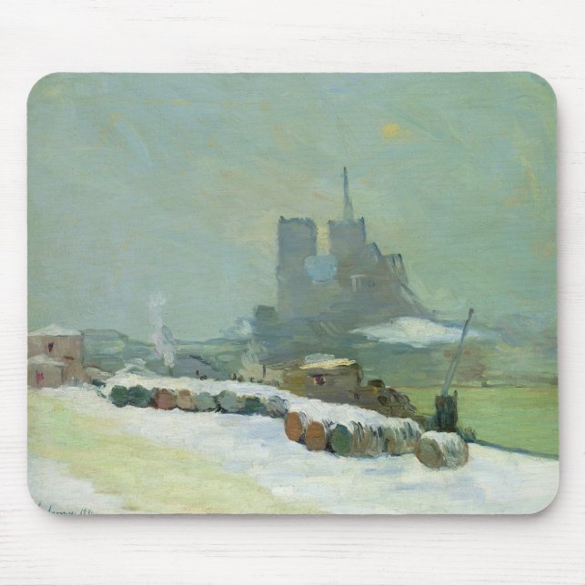 View of Notre Dame, 1894 (oil on canvas) Mouse Pad (Front)