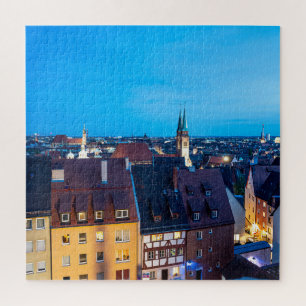 View of Nuremberg old town at night Jigsaw Puzzle