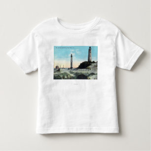 View of Old and New LighthouseCape Henry, VA Toddler T-Shirt