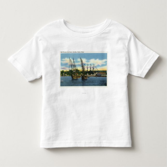 View of Old Shipwrecks in the Harbour Toddler T-Shirt (Front)