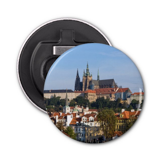 View of old town and Prague castle, Czech Republic Bottle Opener (Front)