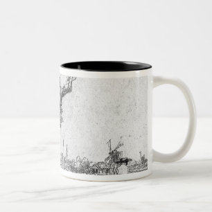 View of Omval, near Amsterdam, 1645 Two-Tone Coffee Mug