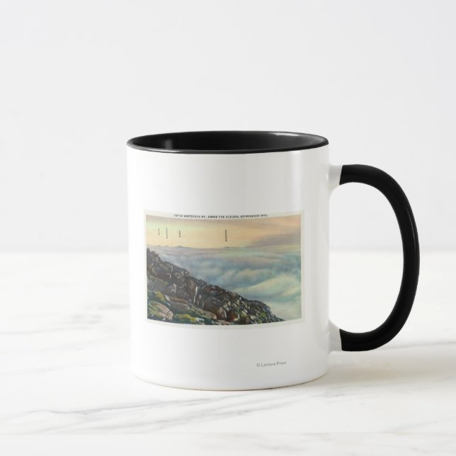 View of Other Adirondack Mts above the Clouds Mug (Right)