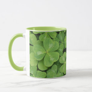 View of Oxalis Oregana wood Sorrel Foliage Mug