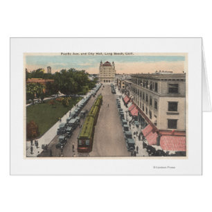 View of Pacific Avenue and City Hall