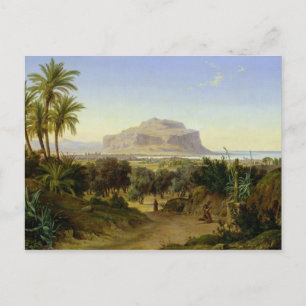 View of Palermo with Mount Pellegrino Postcard