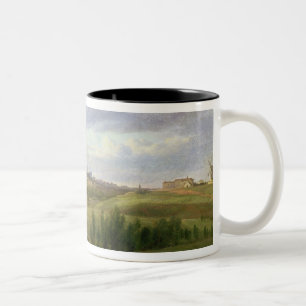 View of Paris from Butte aux Cailles, Gentilly Two-Tone Coffee Mug