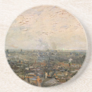 View of paris from Montmarte by Vincent van Gogh Coaster