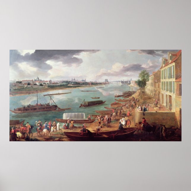 View of Paris from the Quai de la Rapee Poster (Front)