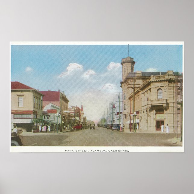 View of Park StreetAlameda, CA Poster (Front)