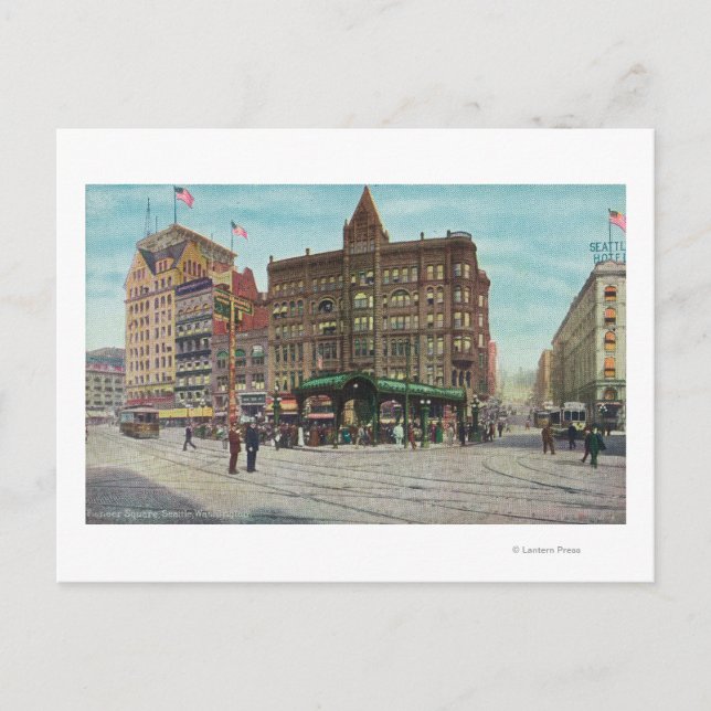 View of Pergola in Pioneer Square Postcard (Front)