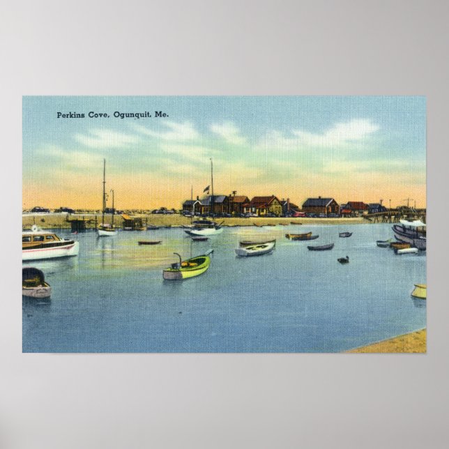 View of Perkins Cove Poster (Front)