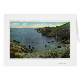View of Perkins Cove, Swimming Scene