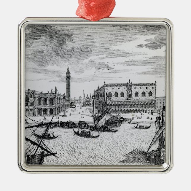 View of Piazza San Marco from the Bacino, Venice Metal Ornament (Front)