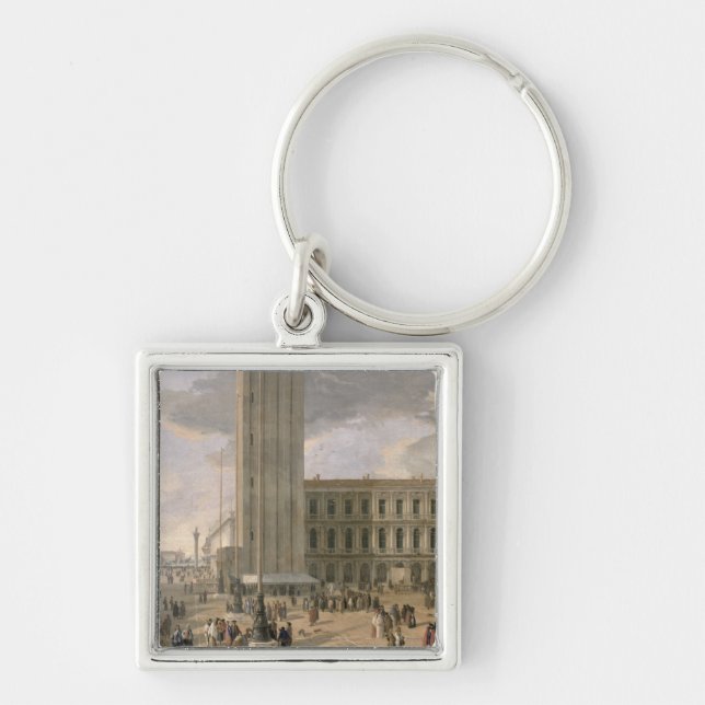 View of Piazza San Marco, Venice, c.1726 Key Ring (Front)