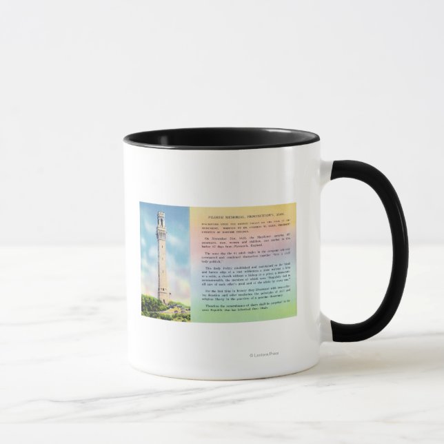 View of Pilgrim Memorial and Brief Information Mug (Right)