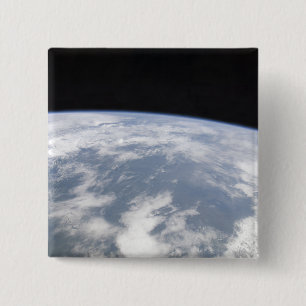 View of planet Earth from space 15 Cm Square Badge