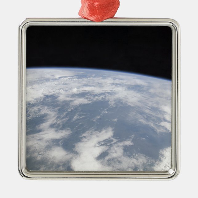 View of planet Earth from space Metal Ornament (Front)