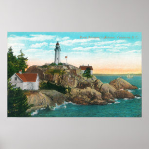 View of Point Atkinson Lighthouse Poster